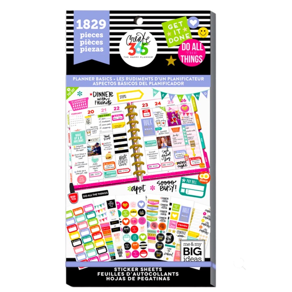The Happy Planner Basics Value Pack Stickers.